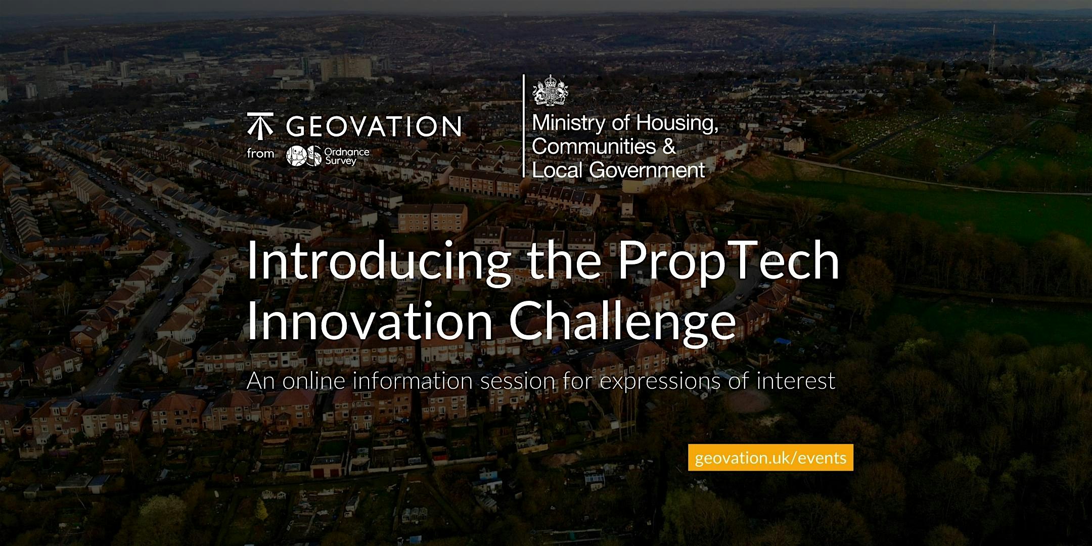 Introducing the PropTech Innovation Challenge | Geovation